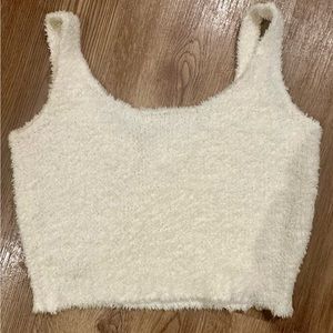 Skims Cozy Knit Tank - Bone - S/M
